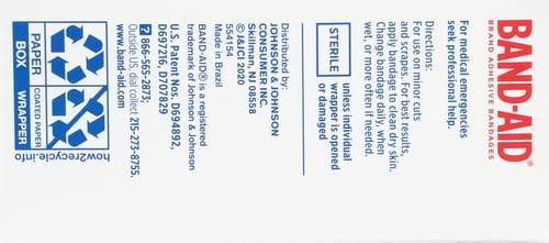 BAND-AID Brand Flexible Fabric Adhesive Bandages, Assorted Sizes, 30 Count