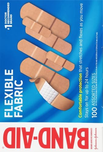 BAND-AID Brand Flexible Fabric Adhesive Bandages, Assorted Sizes, 30 Count