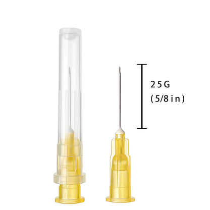100pcs 23Ga 1.5inch Luer Lock Refilling Inks, Individually Wrapped