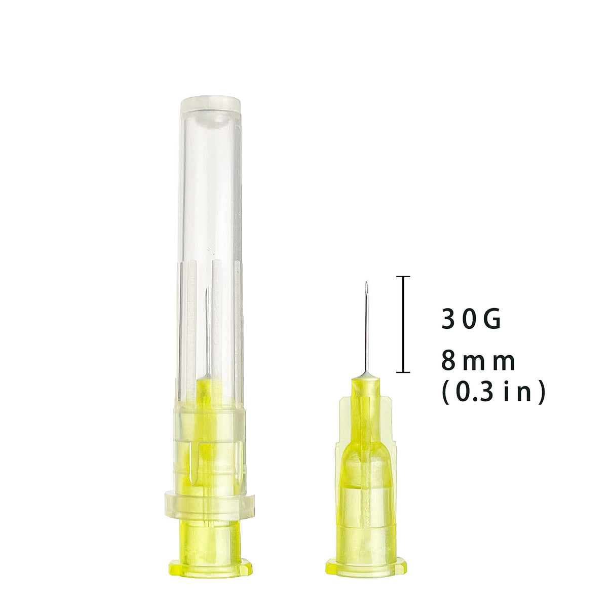100pcs 23Ga 1.5inch Luer Lock Refilling Inks, Individually Wrapped