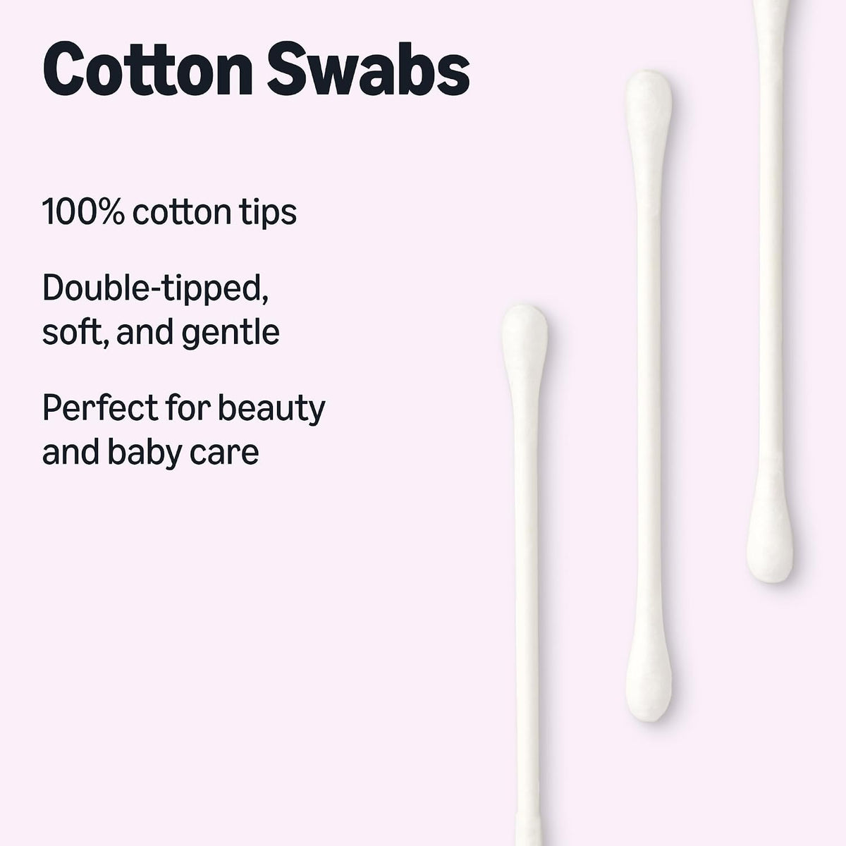 Amazon Essentials Cotton Swabs, 500 Count (Previously Amazon Basics)