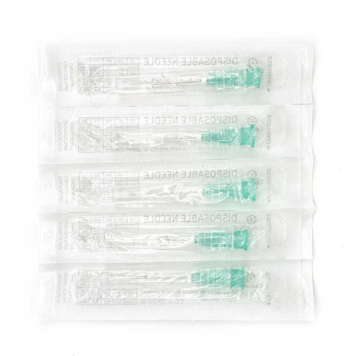 100pcs 23Ga 1.5inch Luer Lock Refilling Inks, Individually Wrapped