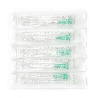 100pcs 23Ga 1.5inch Luer Lock Refilling Inks, Individually Wrapped