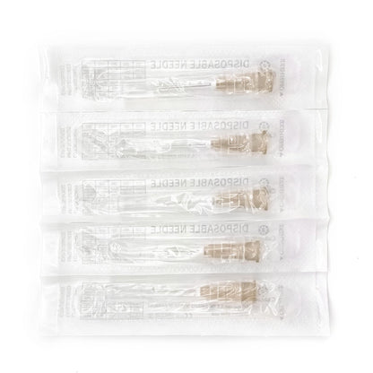 100pcs 23Ga 1.5inch Luer Lock Refilling Inks, Individually Wrapped