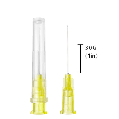 100pcs 23Ga 1.5inch Luer Lock Refilling Inks, Individually Wrapped