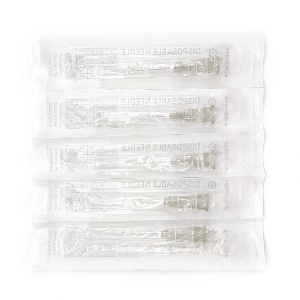 100pcs 23Ga 1.5inch Luer Lock Refilling Inks, Individually Wrapped