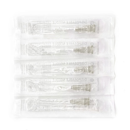 100pcs 23Ga 1.5inch Luer Lock Refilling Inks, Individually Wrapped