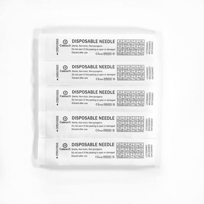 100pcs 23Ga 1.5inch Luer Lock Refilling Inks, Individually Wrapped