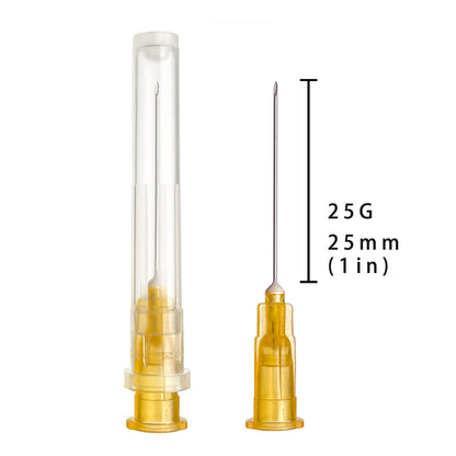 100pcs 23Ga 1.5inch Luer Lock Refilling Inks, Individually Wrapped