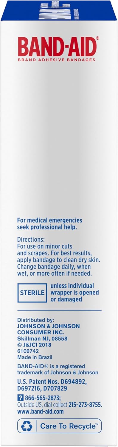 BAND-AID Brand Flexible Fabric Adhesive Bandages, Assorted Sizes, 30 Count