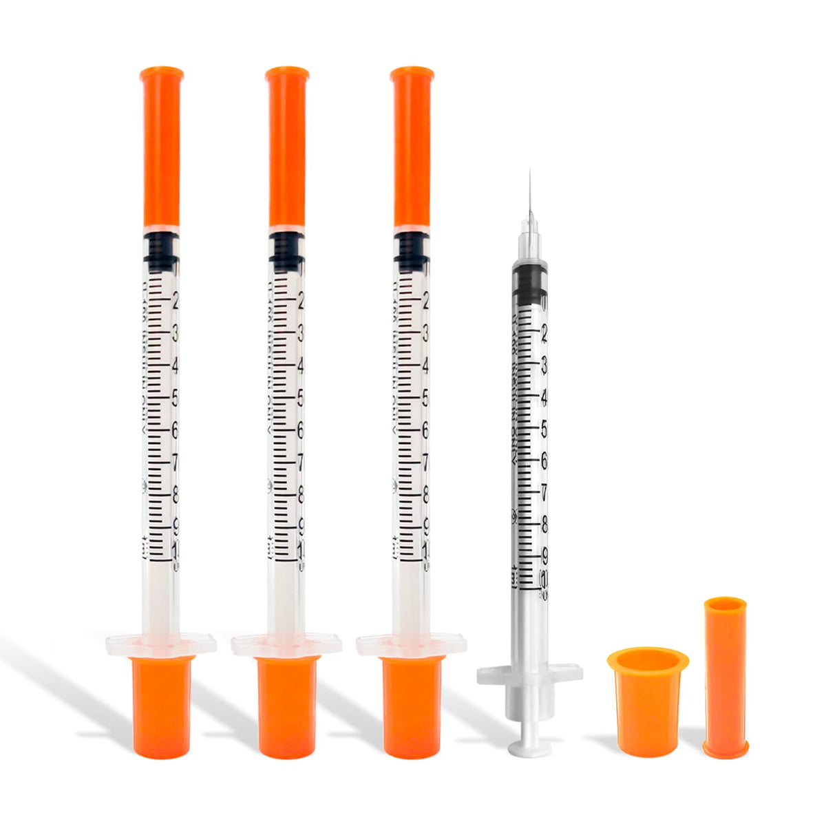 30 Pack Syringes with Needle, U-100 1ml 30G 5/16" 8mm Syringe