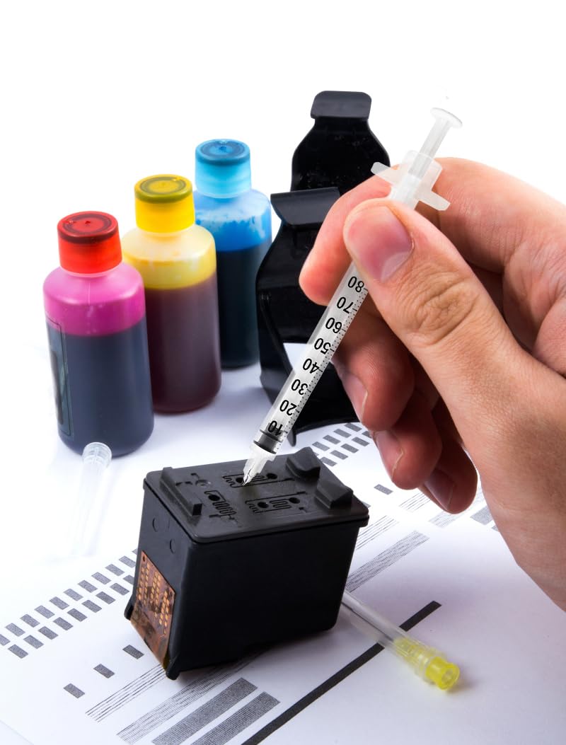 100pcs 23Ga 1.5inch Luer Lock Refilling Inks, Individually Wrapped
