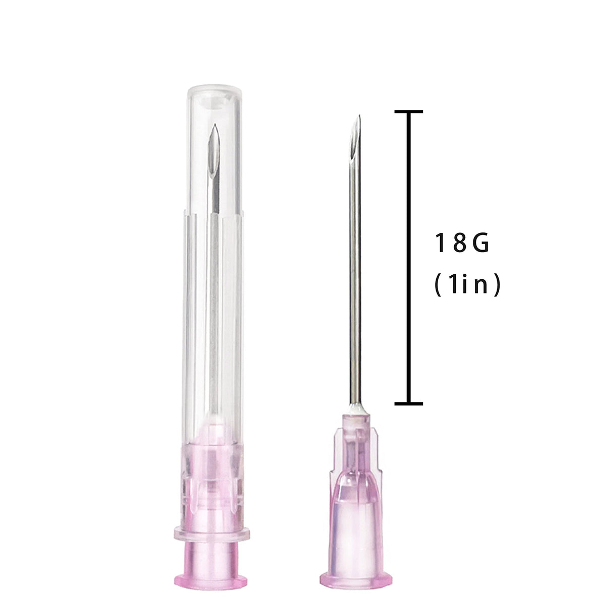 100pcs 23Ga 1.5inch Luer Lock Refilling Inks, Individually Wrapped