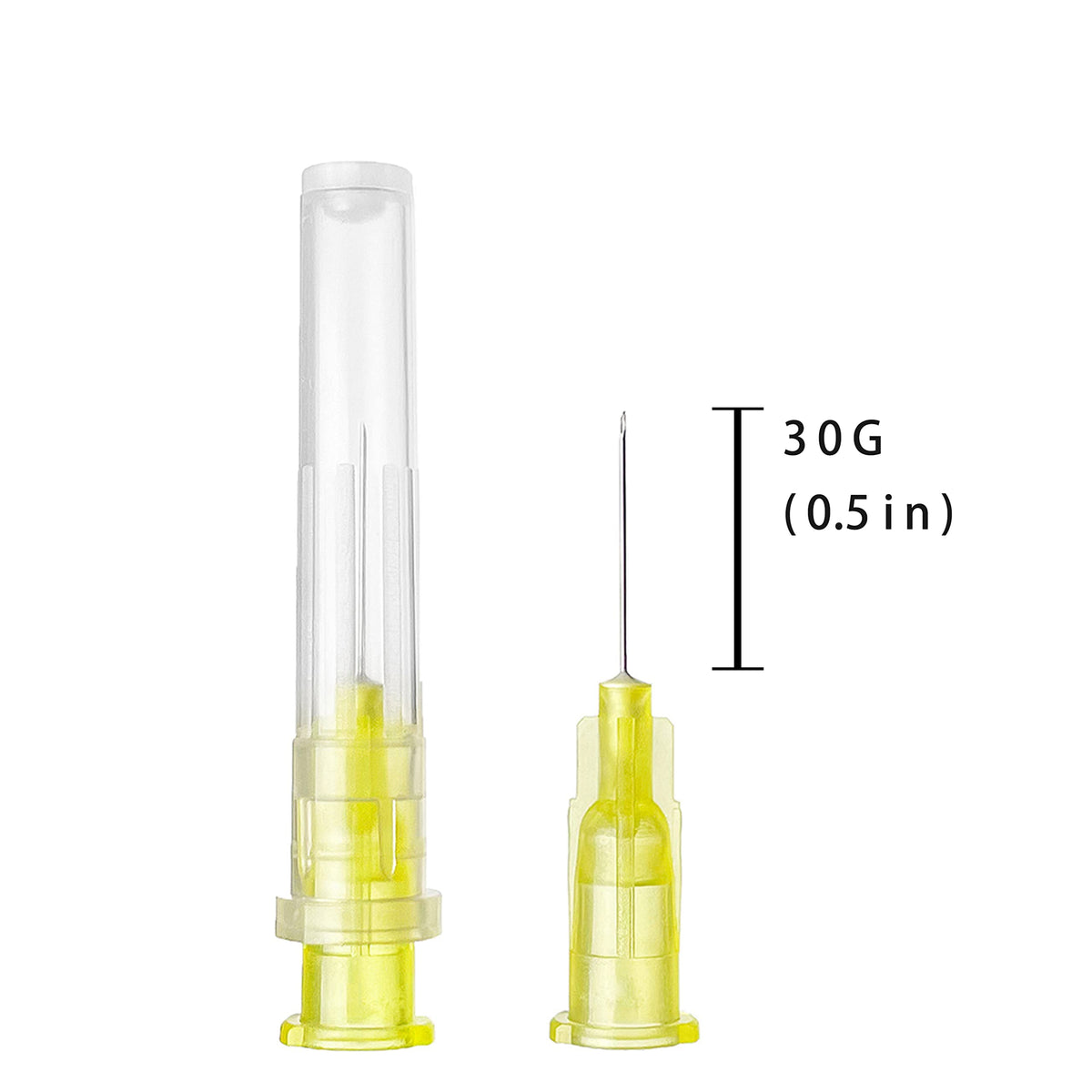 100pcs 23Ga 1.5inch Luer Lock Refilling Inks, Individually Wrapped