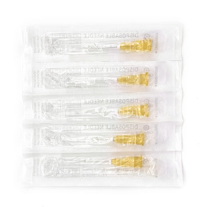 100pcs 23Ga 1.5inch Luer Lock Refilling Inks, Individually Wrapped