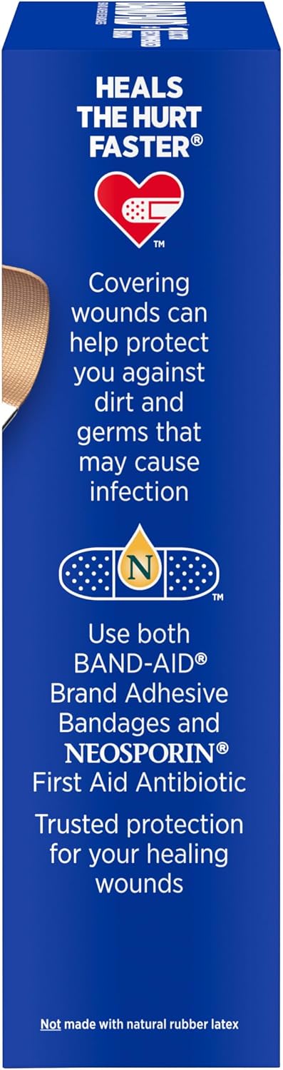 BAND-AID Brand Flexible Fabric Adhesive Bandages, Assorted Sizes, 30 Count