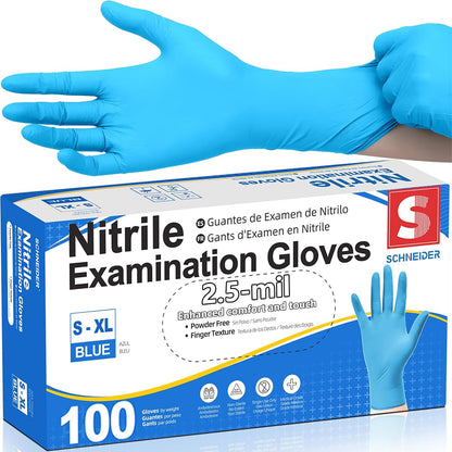 Schneider Medical Exam Glove, Gloves Disposable Latex Free, Powder Free