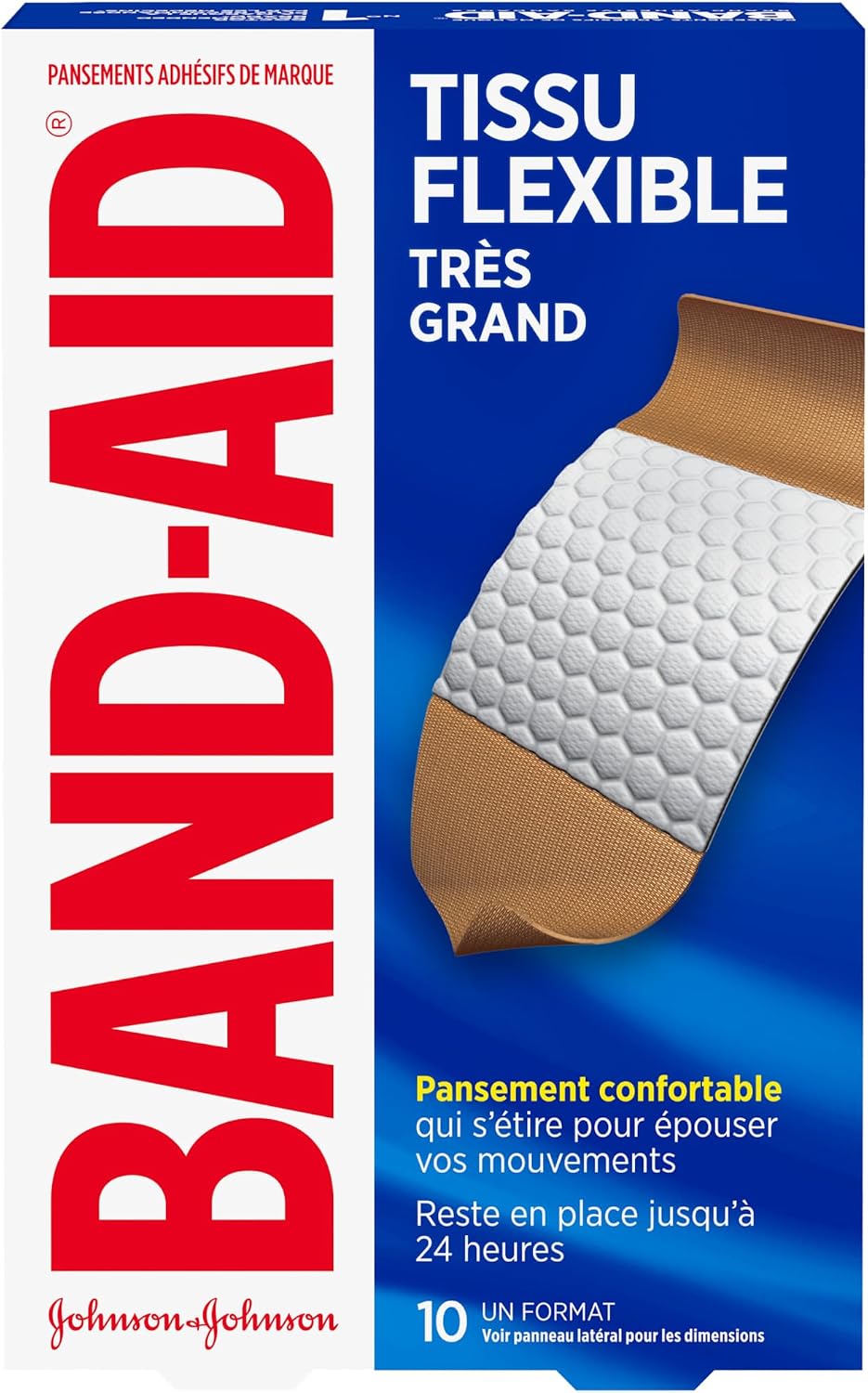 BAND-AID Brand Flexible Fabric Adhesive Bandages, Assorted Sizes, 30 Count