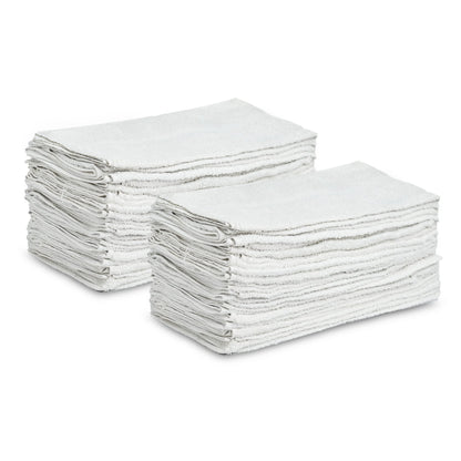GOLD TEXTILES Bulk Bath Towels White 12 Pack (22x44 Inches) Economy Light Weight Easycare