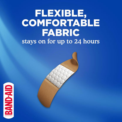 BAND-AID Brand Flexible Fabric Adhesive Bandages, Assorted Sizes, 30 Count