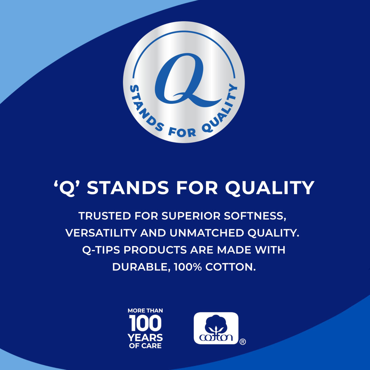 Q-Tips Super Jumbo Cotton Balls for Beauty, First Aid and Baby Care, 100% Thick Cotton, 100 Count