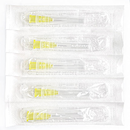 100pcs 23Ga 1.5inch Luer Lock Refilling Inks, Individually Wrapped