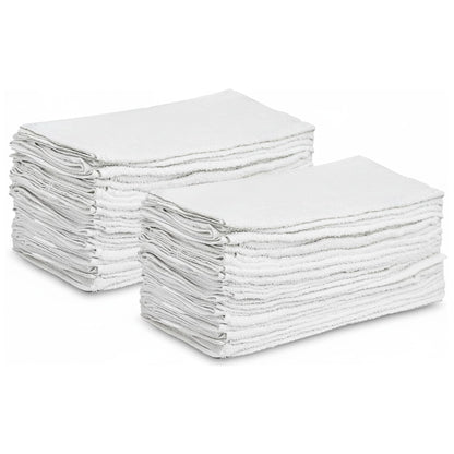 GOLD TEXTILES Bulk Bath Towels White 12 Pack (22x44 Inches) Economy Light Weight Easycare