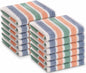 GOLD TEXTILES Bulk Bath Towels White 12 Pack (22x44 Inches) Economy Light Weight Easycare