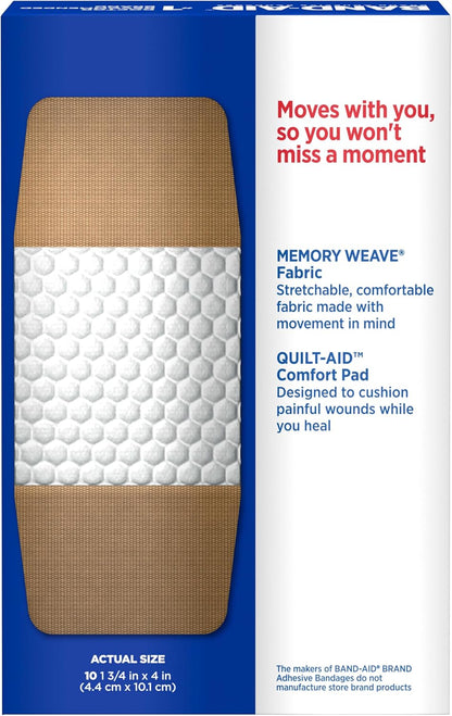 BAND-AID Brand Flexible Fabric Adhesive Bandages, Assorted Sizes, 30 Count