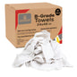 GOLD TEXTILES Bulk Bath Towels White 12 Pack (22x44 Inches) Economy Light Weight Easycare