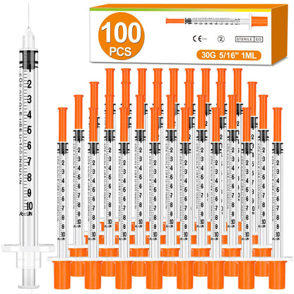50 Pack 23 Ga 1 inch Luer Lock for Scientific Labs-3ML