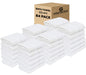 GOLD TEXTILES Bulk Bath Towels White 12 Pack (22x44 Inches) Economy Light Weight Easycare
