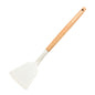 Wooden Handle Silicone Spatula and Spoon Set, Home Kitchen Tools